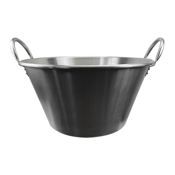 Cazo Grande Para Carnitas Large 25"W x 13"D Stainless Steel Caso Carnitas Comal