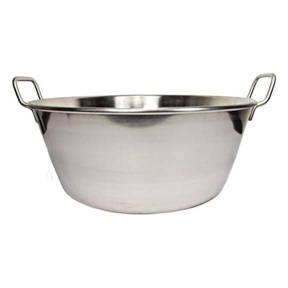 Cazo Para Carnitas 16" Stainless Steel Heavy Duty Acero Inoxidable Wok comal Fry Mexican Style