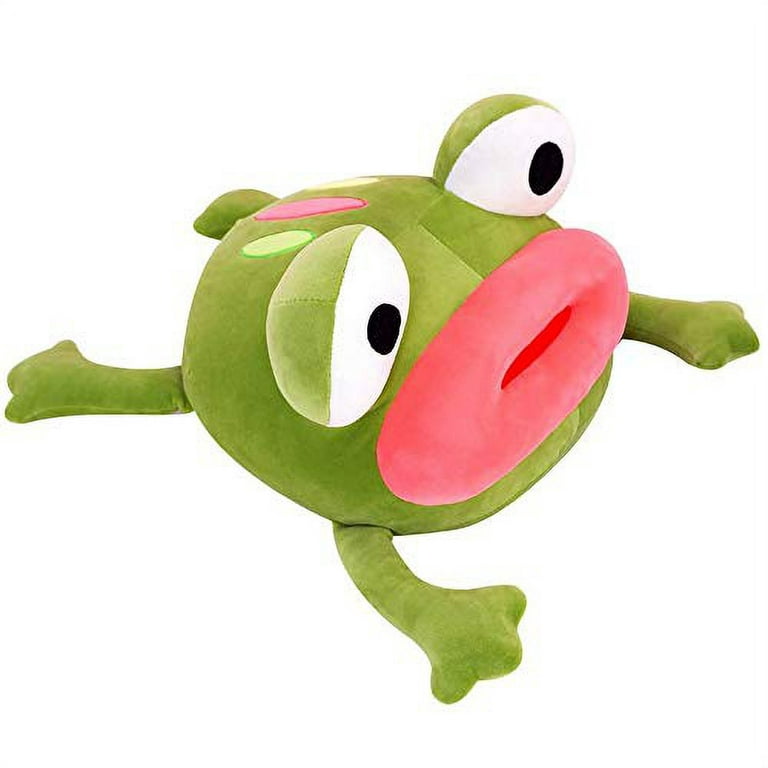 Cazoyee Soft Frog Plush Stuffed Animal, Funny Frog Snuggly Hugging