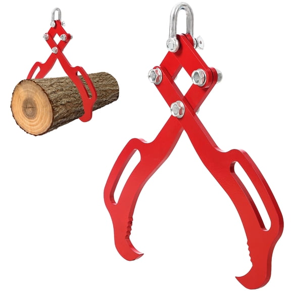 Caztoi Heavy Duty Log Lifting Tongs, 4 Claw Log Grapple for Logging Tongs Eagle Claws Design Lumber Skidding Logging Grabber