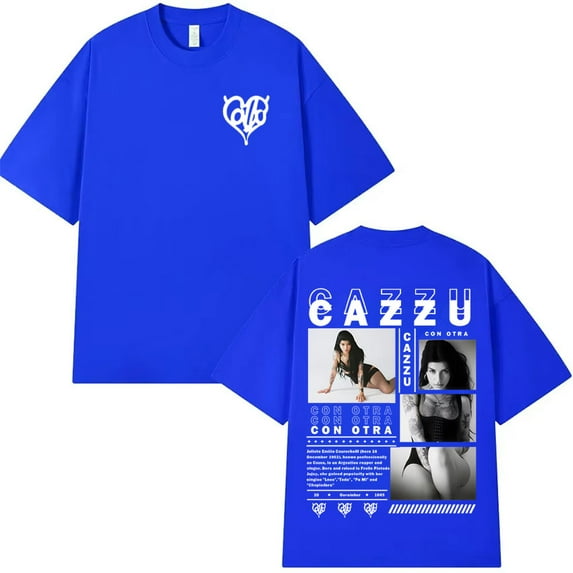 Cazzu Graphic Crewneck T-Shirt - Unisex Oversized Soft Cotton Summer Dark Y2K Streetwear