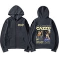 thumbnail image 1 of Cazzu Inspired Zipper Hoodie - Unisex Cotton Oversized Streetwear Casual Fall/Winter, 1 of 5