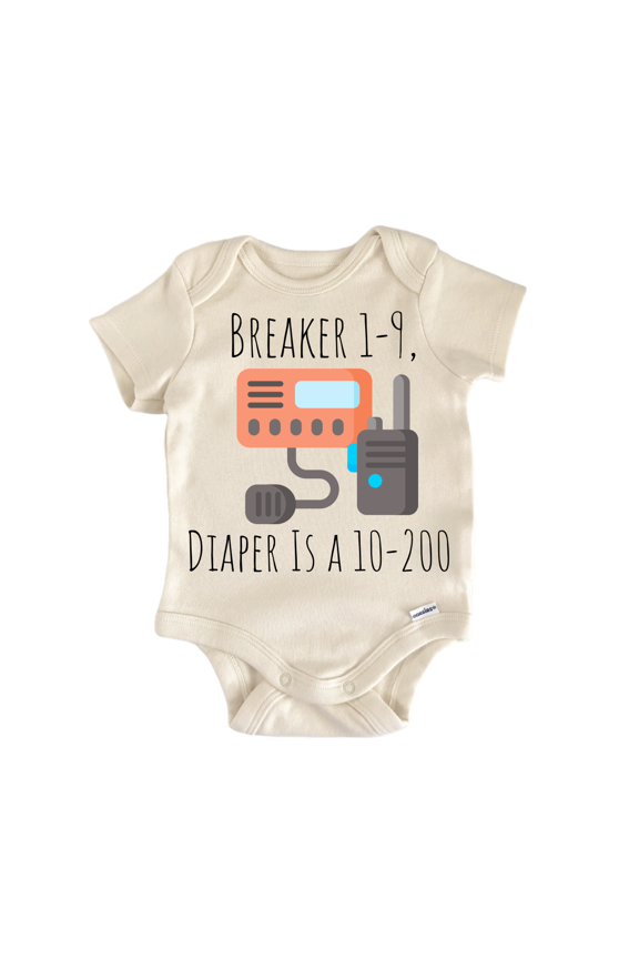 Cb Radio Trucker Trucking Newborn Baby Bodysuit