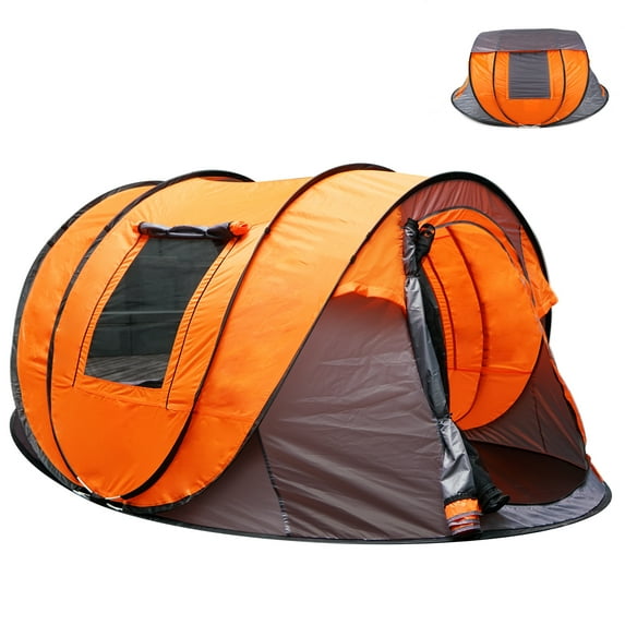 CbMoun Camping Tent, 2/3/4/ Person Tent Sets Up in 1 Mins, Weatherproof Tent for Camping, Festivals, Backyard, Sleepovers