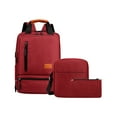 thumbnail image 1 of Cbcbtwo 3 Pieces Set Laptop Backpack Men's Laptop/Tablet, Durable, Water-Repellent, Lightweight, Clean Design, Sleek for Travel, Business Casual or College, 1 of 5