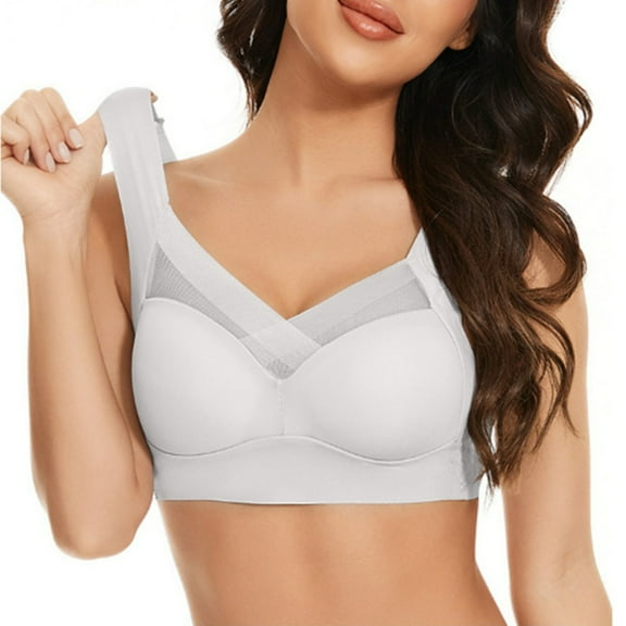 Cbcbtwo Bras for Women - Comfortable Wireless Support Bra Smoothing Full Coverage No Underwire Bras