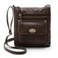 thumbnail image 1 of Cbcbtwo Crossbody Bags for Women, 9" Fashion Plain Faux Leather Canvas Crossbody Bag Shoulder Bag Crossbody Purse Messenger Bag Gifts for Women (Coffee), 1 of 6