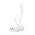thumbnail image 1 of Cbcbtwo Desk Lamp, Adjustable Goose Neck LED Table Lamp, Eye-Protecting Reading Lamp, with Cute Kawaii Cartoon Cat Base, USB Charging, Desk Lamp for Home Office Bedroom (Blue), 1 of 5