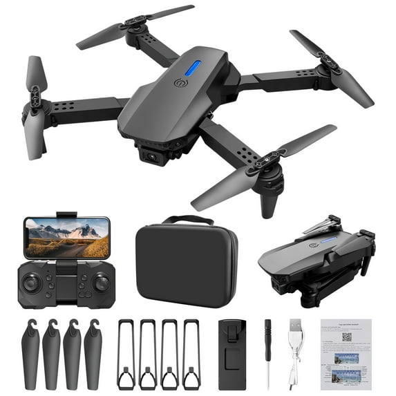 Cbcbtwo Drone, FPV Drone with Dual 1080P Camera 2.4G WIFI FPV RC Quadcopter with Headless Mode Follow Me Altitude Hold Toys Gifts for Kids Adults