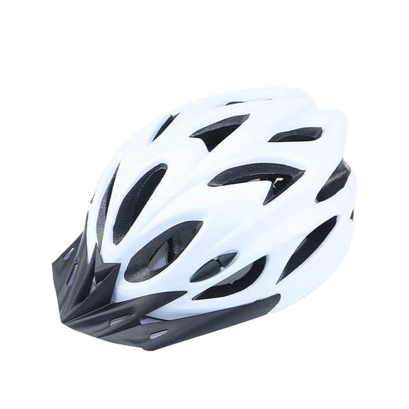Cbcbtwo Lightweight Bike Helmet with Adjustable Straps & Visor, Black (Adult's)