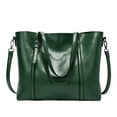 thumbnail image 1 of Cbcbtwo Oversize Tote Bag Oil Wax PU Leather Hand Tote Bag Women Shopper Handbag Crossbody Work Laptop Book Bag, 1 of 3