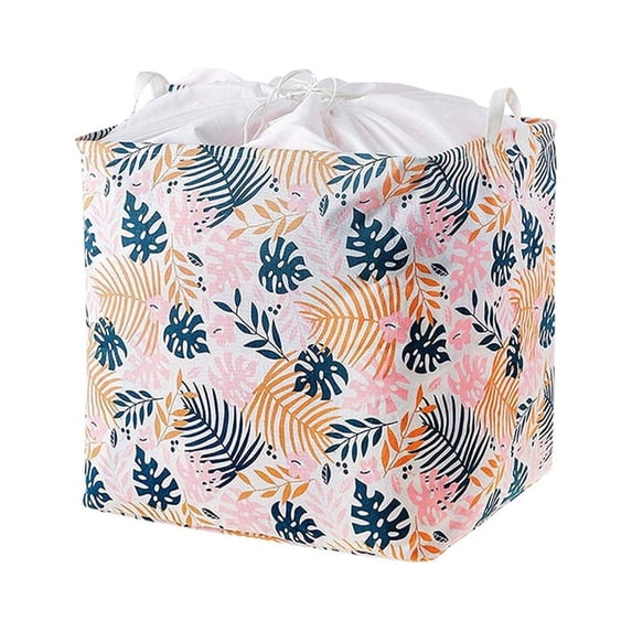 Cbcbtwo Storage Basket, Large Size Storage Bins Nursery Laundry Hamper Drawstring Closure Foldable Waterproof, Organization Storage for Home Office Bathroom Laundry Bedroom Clothes Toys
