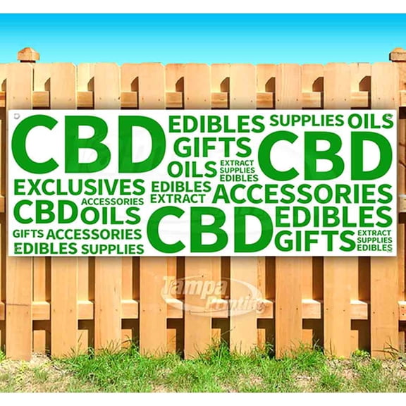 Cbd 13 oz Vinyl Banner With Metal Grommets
