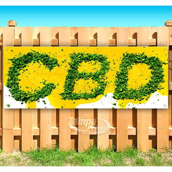Cbd 13 oz Vinyl Banner With Metal Grommets