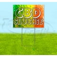 thumbnail image 1 of Cbd Slushie Snowcone (18" X 24") Yard Sign, Includes Metal Step Stake, 1 of 6