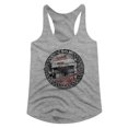 thumbnail image 1 of CBGB Circle Scene Gray Heather Women's Slim Fit Racerback Tank Top, 1 of 2