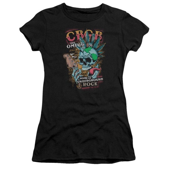 Cbgb - City Mowhawk - Premium Juniors Cap Sleeve Shirt - Large