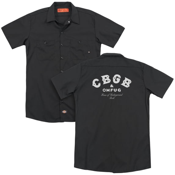 Cbgb - Classic Logo(Back Print) - Work Shirt - XX-Large