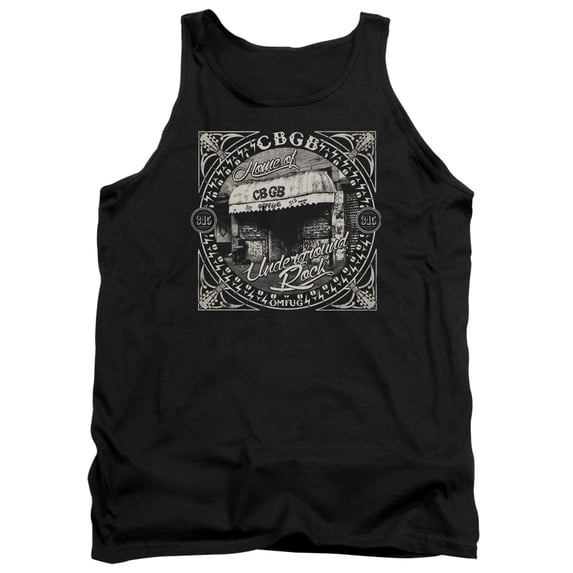 CBGB Front Door Adult Tank Top Black