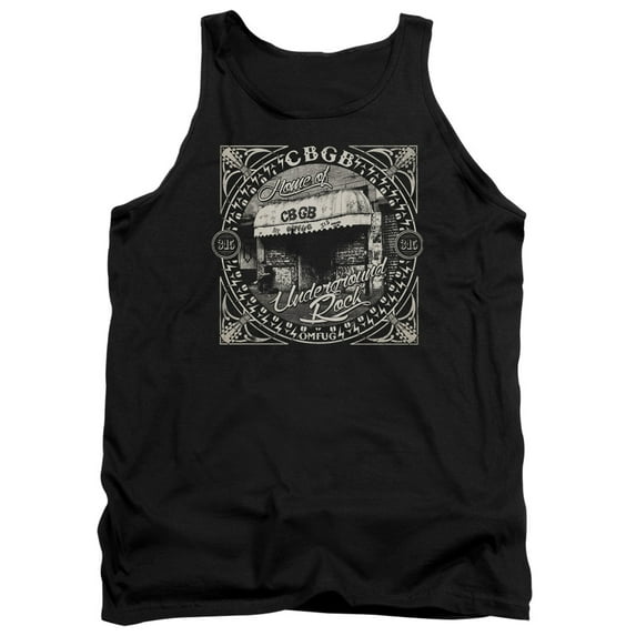 CBGB Front Door Adult Tank Top T-Shirt Black