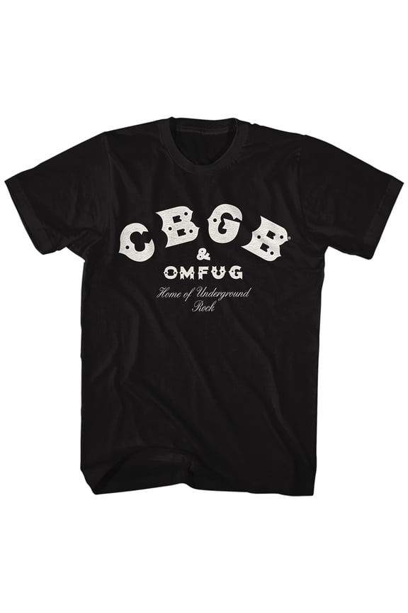 Cbgb Music Logo Adult Short Sleeve T Shirt