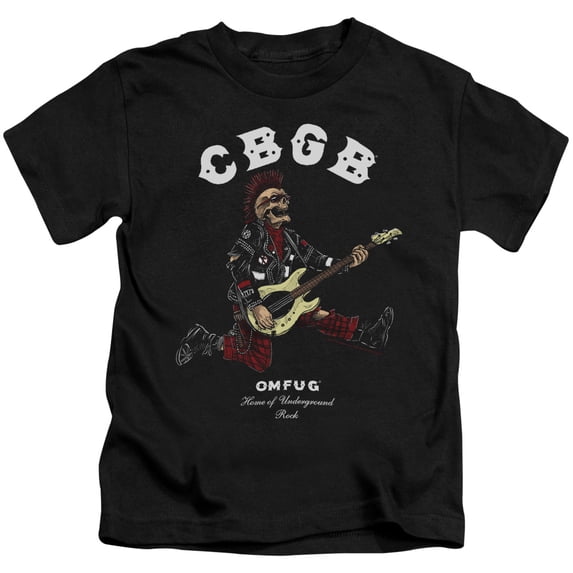 CBGB Skull Jump Youth 18/1 T-Shirt Black