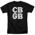 thumbnail image 1 of CBGB Stacked Logo Adult 18/1 T-Shirt Black, 1 of 2
