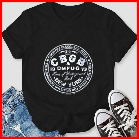 Cbgb T Shirt 315 Bowery NYC Music Venue Vintage Style Unisex T-Shirt, up to size 5XL
