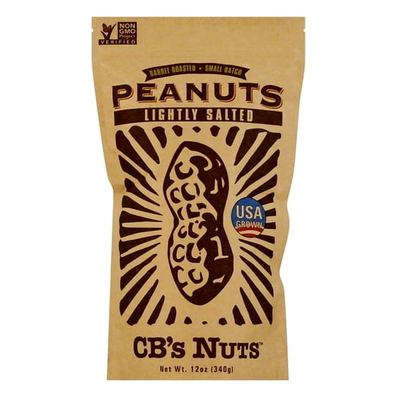 (Price/case)Cb's Nuts Peanuts - Low Sodium - Jumbo - In Shell - Case of 12 - 12 oz