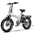 thumbnail image 1 of Cbvelo Folding Electric Bike for Adults, 1000W 48V 20.8AH Battery, 20 inch Fat Tires Ebike, 30+MPH 80 Miles Electric Bike for Commuter UL2849, 1 of 10