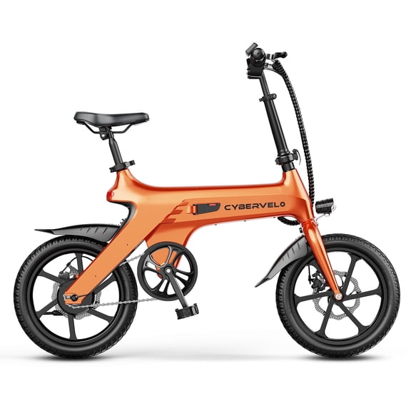Cbvelo 16'' Lightweight Folding E‑Bike for Adults, 500W Motor, 36V 15Ah Removable Battery, Urban City Commuter