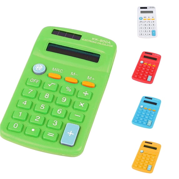 Cbzote Pocket Basic Calculator 8 Digit Display Solar Battery Powered Mini Portable Desktop Calculator for School Home Office Daily Calculation