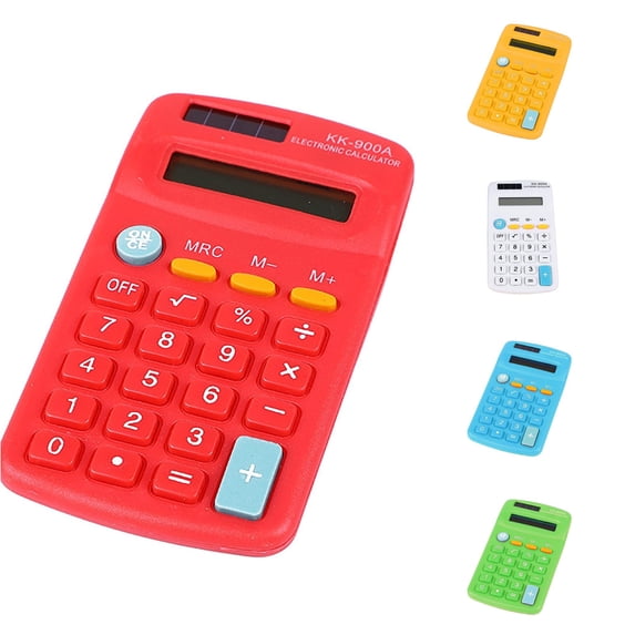Cbzote Pocket Basic Calculator 8 Digit Display Solar Battery Powered Mini Portable Desktop Calculator for School Home Office Daily Calculation