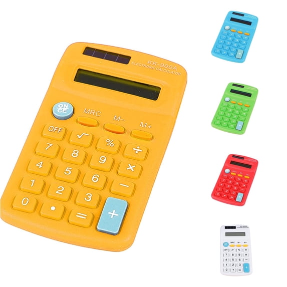 Cbzote Pocket Basic Calculator 8 Digit Display Solar Battery Powered Mini Portable Desktop Calculator for School Home Office Daily Calculation