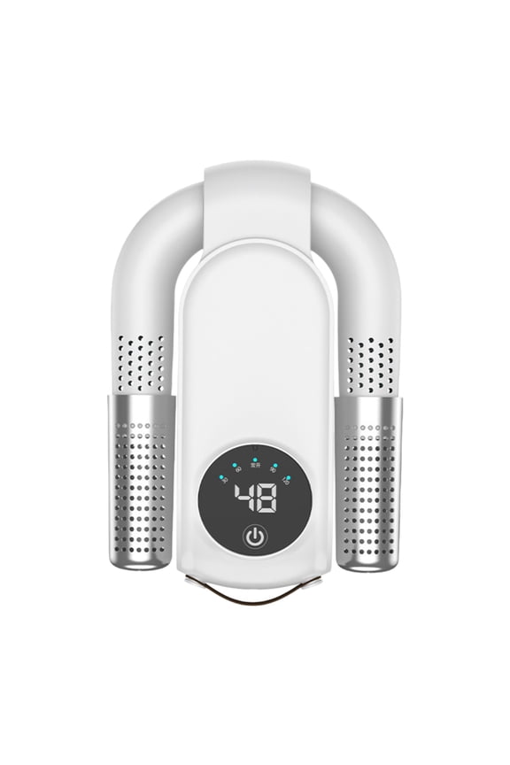 [Upgraded Temperature Control] Boot Dryer for Work Boots - Shoe Dryer with 30-120 Delay Timer, Portable Glove Dryer & Boot Warmer, Automatic Shut-Off Timer, Folding Design, Smart Panel, Black