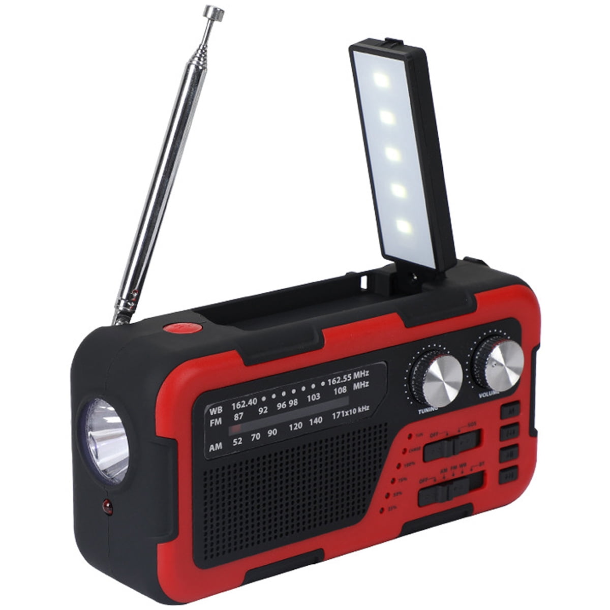 Emergency Weather Radio  Portable with Solar Charging, Hand Crank, AM/FM/NOAA Weather Radio Cccanaooolceie
