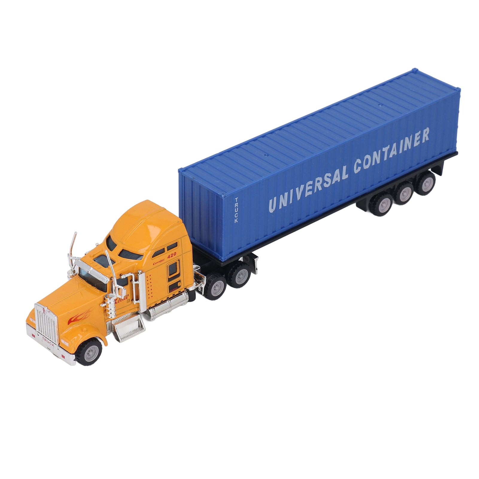 Ccdes 1:65 Container Truck Toy Alloy Shell Vivid Container Tractor Trailer Model Toy For Kids Boys Girls Children,Container Truck Toy,Transport Truck Toy