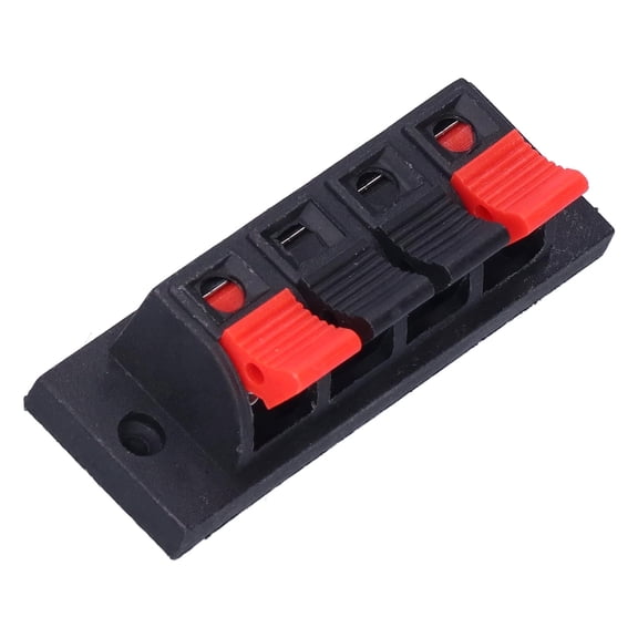 Ccdes 10Pcs Speaker Terminal 4 Way Block Quick Connect Loudspeaker Solder Audio Test Clamp 0250V,Speaker Terminal 4 Way Block,Audio Test Clamp