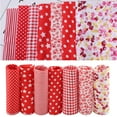 thumbnail image 1 of Ccdes 7PCS 25*25cm Cotton Fabric DIY Bedding Suite, Bedding Cotton Fabric DIY Assorted Squares Pre-Cut Bedding Suite Quarters Bundle, 1 of 10