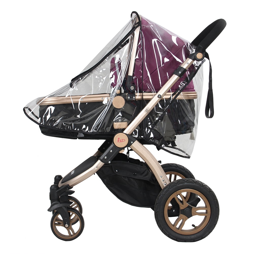 Ccdes Baby Pushchair Pushchair 1PC PVC Transparent Pram Rain Cover