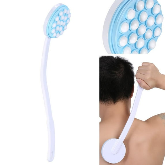 Ccdes Body Brush Massager,Long Handled Lotion Oil Cream Applicator Body Back Leg Bath Brush Massager Massaging Tool, Lotion Applicator