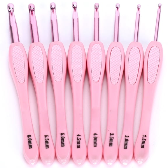 Ccdes Crochet Hooks Set with Ergonomic Handles, Assorted (8 Piece)