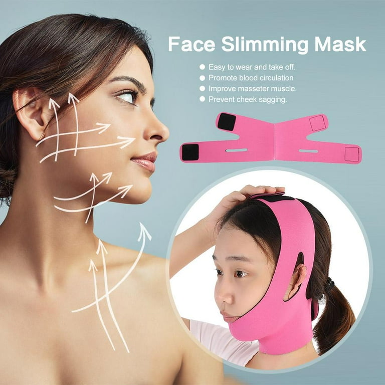 Ccdes Face Slimming Bandage, Face-Lift Belt Mask Double Chin Skin Strap