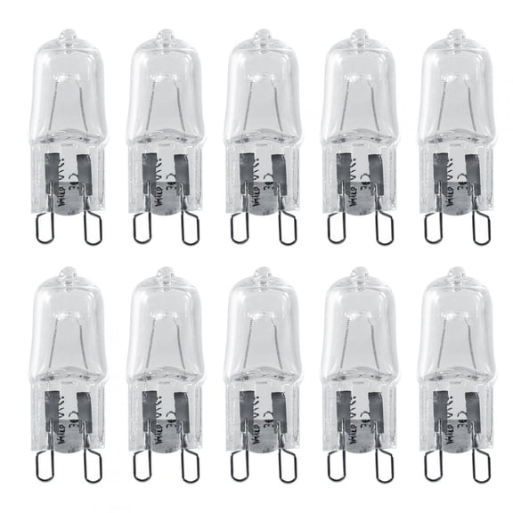Ccdes Halogen 40W Warm White Light Bulbs, Quality Glass (10 Pack)