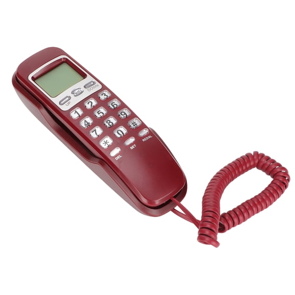 Ccdes KX√¢¬Ä¬ëT333CID Corded Phone with LCD Display, Red