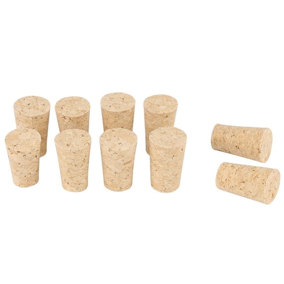 Ccdes Natural Wooden Wine Stopper, 10 Pieces