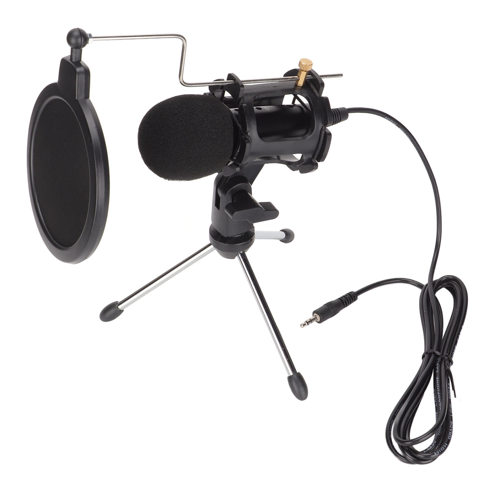 Compond Microphone Ccdes Spptty Condenser Microphone Kit ABS Metal - Walmart.com