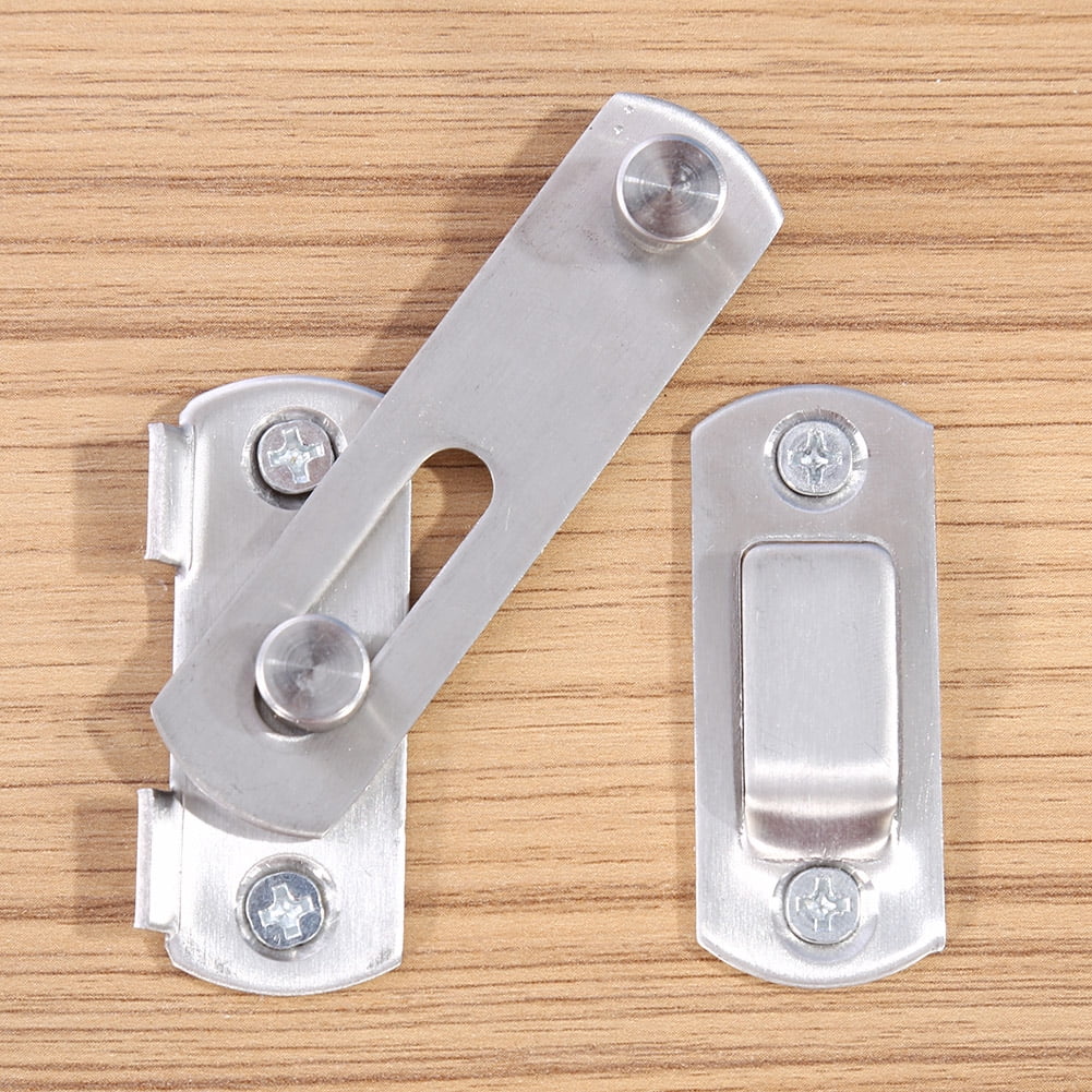 Ccdes Stainless Steel Hasp Latch Lock Sliding Door for Window Cabinet Fitting Room Accessorries,Sliding Door lock,home Hardware
