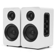 80W Active Bookshelf Speakers, Home Bluetooth 5.3 Wireless Speaker with 3 inch Woofer, Stereo Studio Monitor Speakers, Bass & Treble Adjust TV Speakers with USB