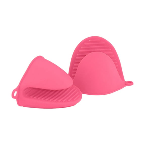 End of 2025 Big Promotion Food Clips, Silicone Oven Heat Pot Holder， Cute Kitchen Mittens Silicone Pinch Grip Oven Rubber Gloves for Fryer Baking Colorful